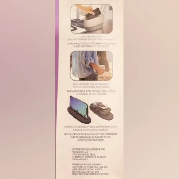 Homedics UV-Clean Portable Sanitizer Bag - Picture 4 of 6